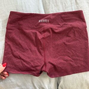 NOBULL NWOT Women's Maroon gym shorts size S